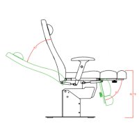 Стол за педикюр Extens (1 мотор) 190 х 56/74,5 х 60/78 см, снимка 4 - Педикюр и маникюр - 44404078