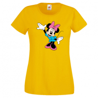 Дамска тениска Minnie Mouse 3 Подарък,Изненада,Рожден ден,, снимка 10 - Тениски - 36530727