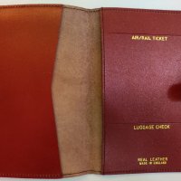 Калъф за паспорт от естествена кожа,Англия.  , снимка 3 - Други - 36607000