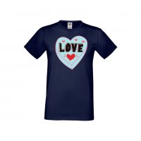 Мъжка тениска Свети Валентин Love 4, снимка 6 - Тениски - 35649942