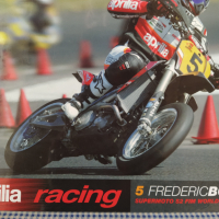 Aprilia racing  оригинален плакат Frederic Bolley Supermoto, снимка 3 - Други - 36524043