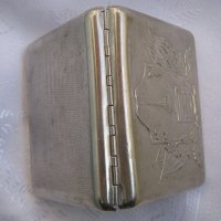 руска стара табакера кутия метал, снимка 4 - Други ценни предмети - 29408843