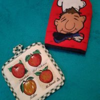 Подарък/Готвене/Комплект Текстилни ръкохватки , снимка 1 - Прибори за хранене, готвене и сервиране - 31464704