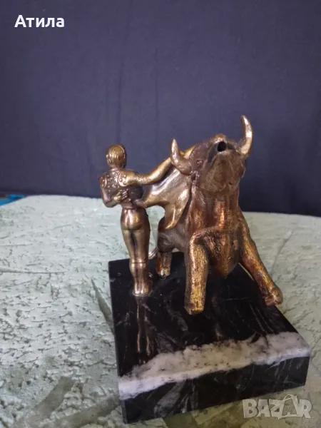 статуетка бронзова 10/9 см, снимка 1