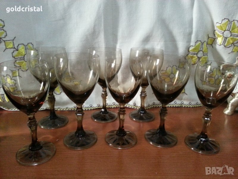 Ретро кристални чаши за винох, снимка 1