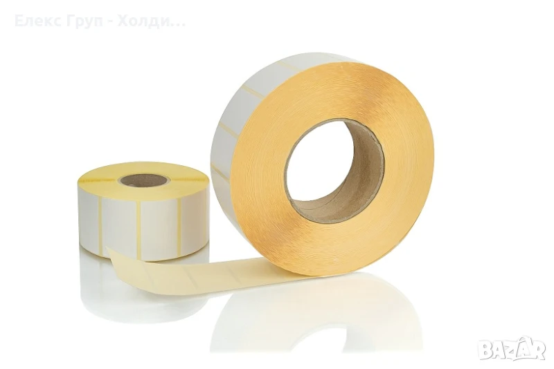 Самозалепващи етикети 50×30 mm бели, ролка 4000 бр., снимка 1