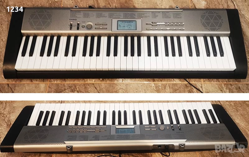 синтезатор клавир CASIO LK-125 пиано с плътни светещи клавиши 5 октави, снимка 1