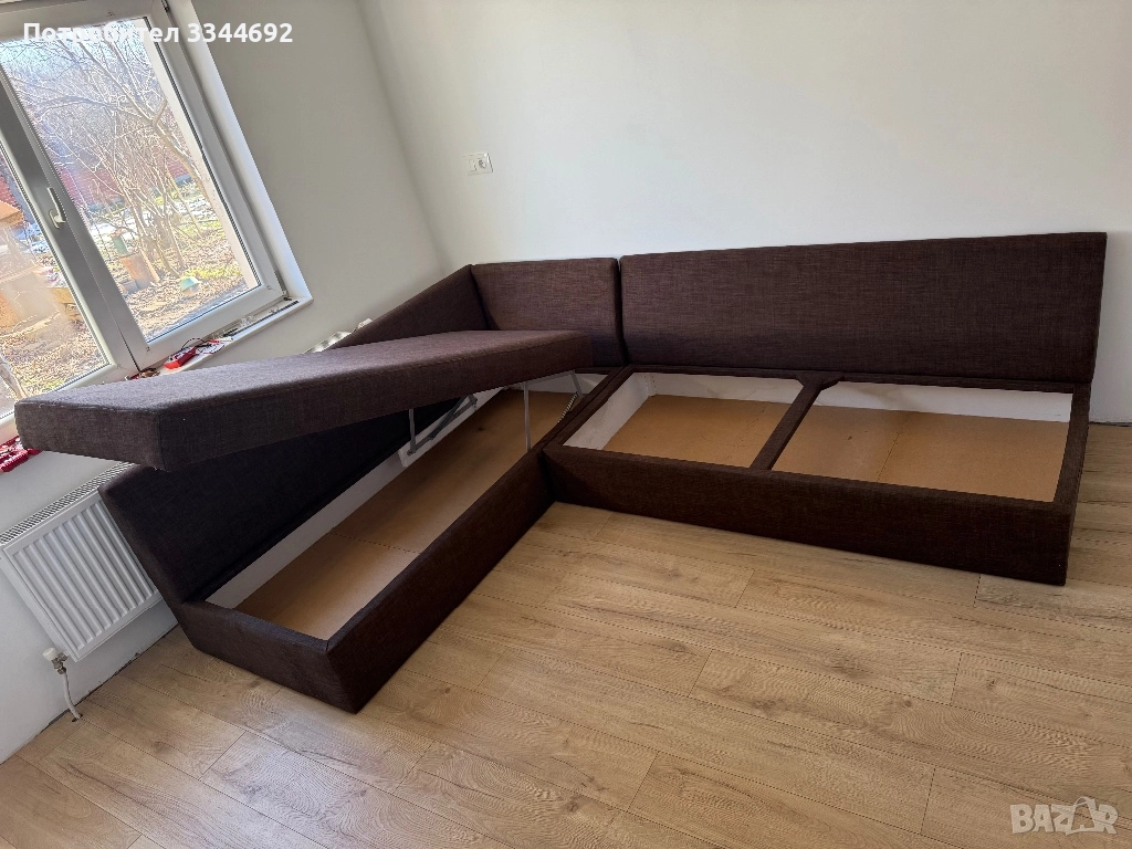 Голям П-образен диван правен по поръчка, снимка 1