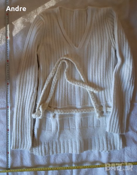 Пуловер-туника с плитка, снимка 1