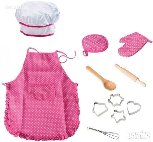 Готварски комплект с престилка и шапка, снимка 1