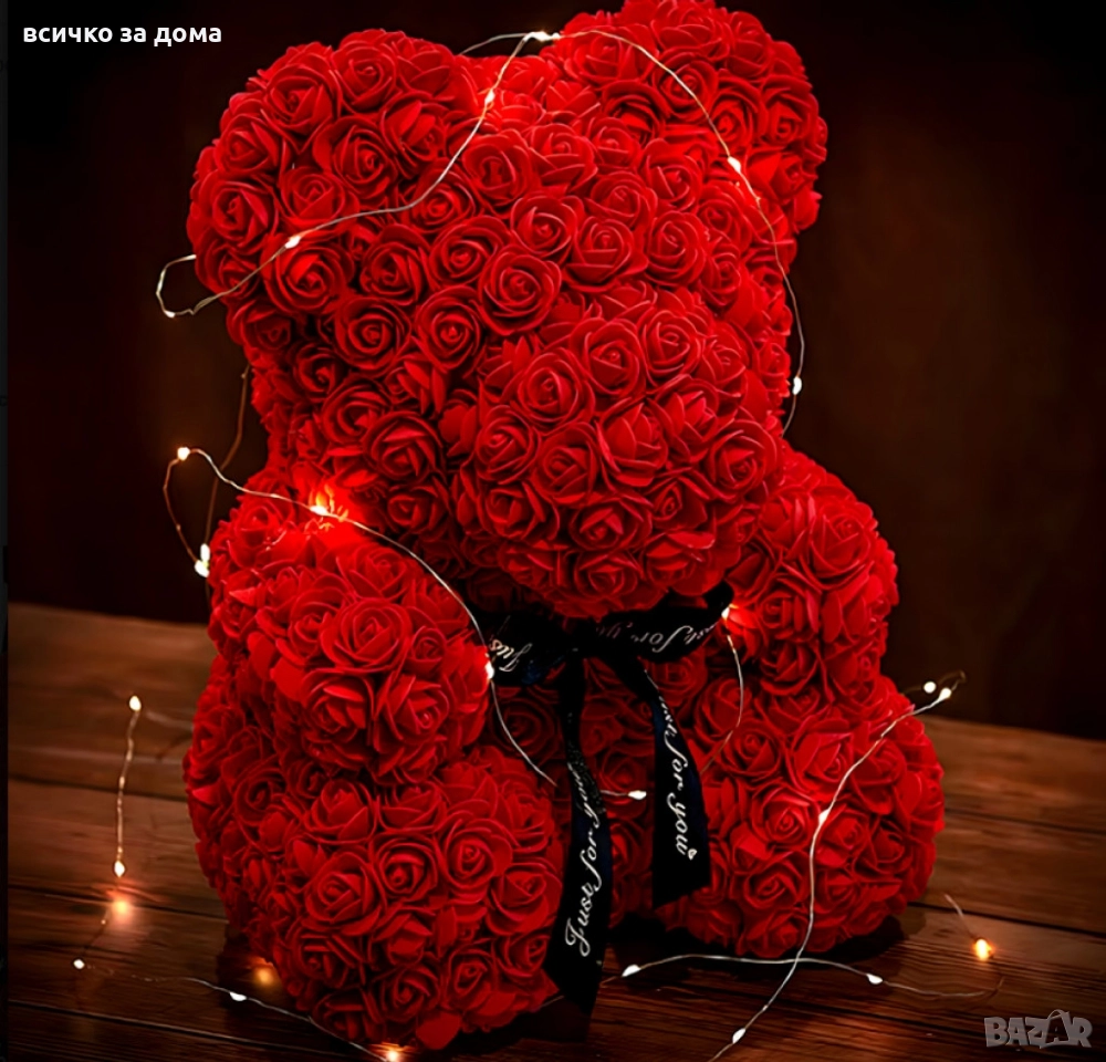 мече от рози , снимка 1