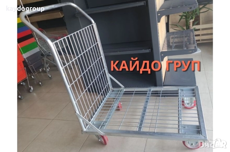 Товарна/ транспортна / складова ръчна количка ш60/д90, Количка за склад, снимка 1