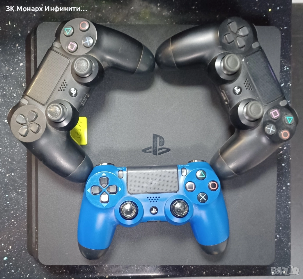 Sony Playstation 4 slim +3 джойстика , снимка 1