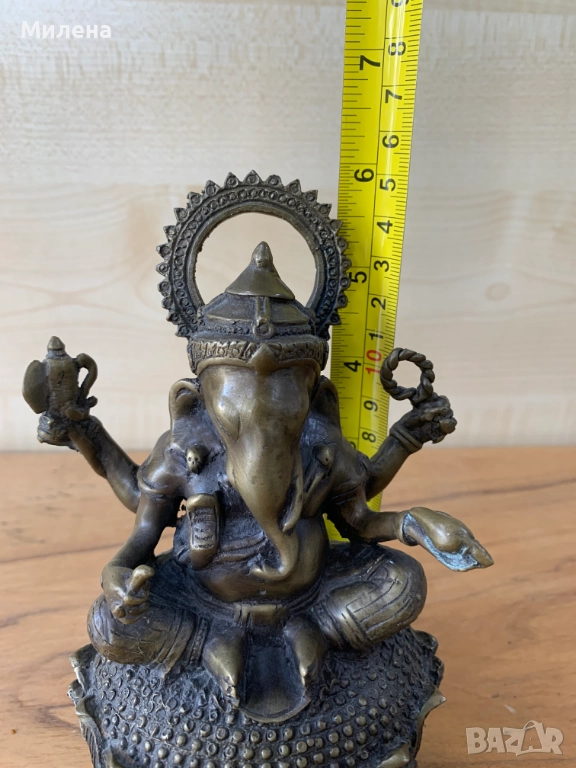 Бронзова статуетка на Ганеша, снимка 1