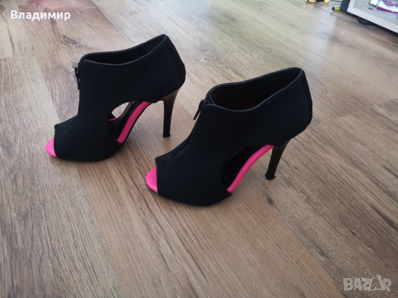 Дамски летни обувки с ток, снимка 1