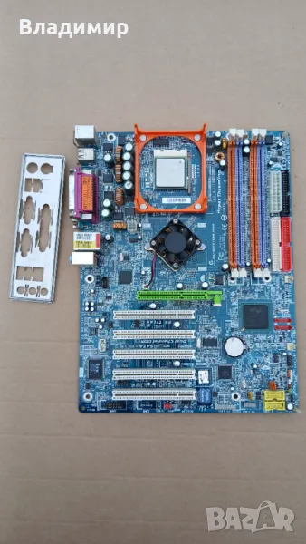 Дъно Gigabyte GA-8IPE1000 Pro2 (rev. 2.0), + CPU P4 3.2 mhz SL6WG, снимка 1