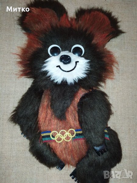Пано мечето Миша от олимпиада 1980 г. в Москва, снимка 1