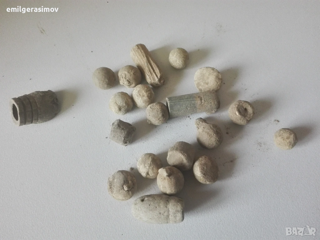 Стари оловни сачми и лот картички СССР., снимка 1