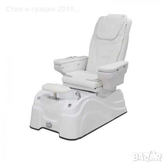 Стол за спа педикюр - маникюр - масаж Caln - бял/черен, снимка 1