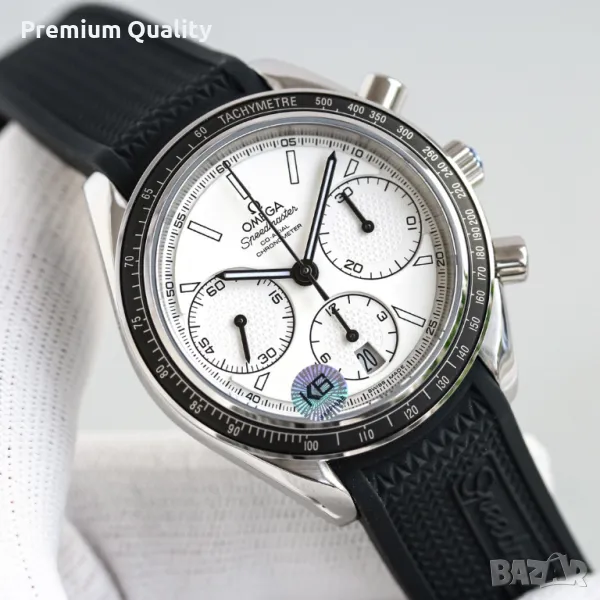 Omega Speedmaster Суперклон! Black rubber strap, снимка 1
