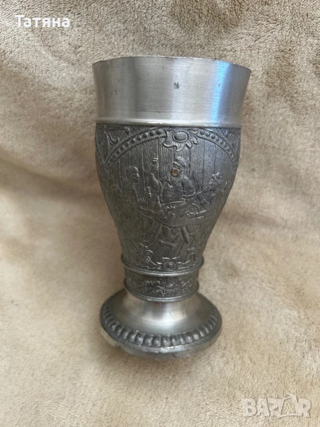 Чаша от калай 92% , снимка 1