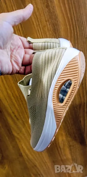 Дамски обувки от плат с камера, снимка 1