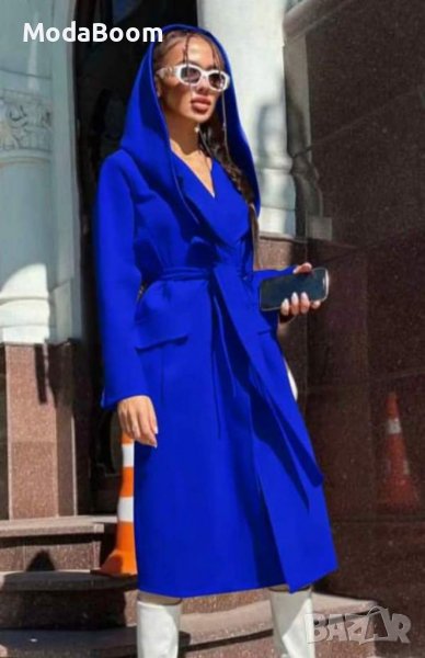 Дълго палто с качулка , снимка 1