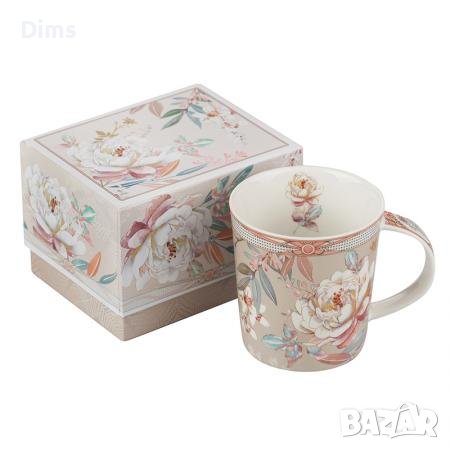 Божур чаша + кутия, снимка 1