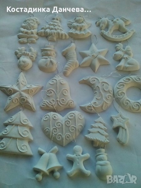 Коледни гипсови фигурки, снимка 1