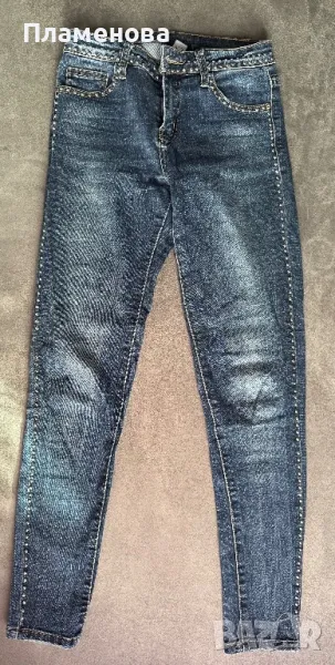 Дамски дънки с капси - 26 / S, снимка 1