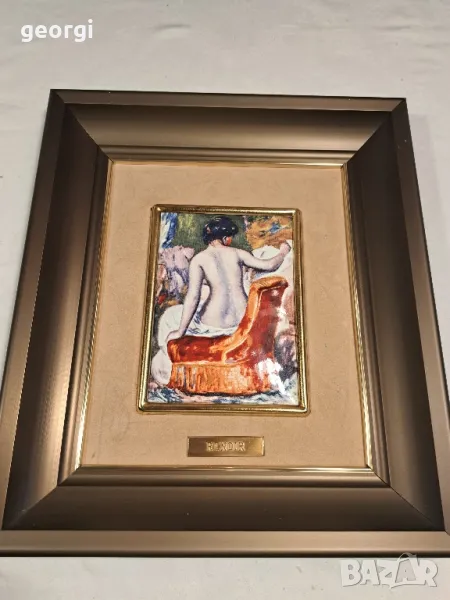 картина на Реноар върху медна плака   1/4, снимка 1