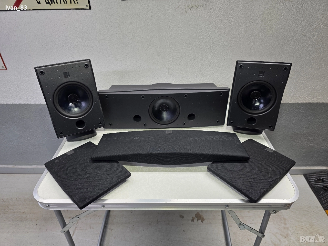 Съраунд тонколони Kef SP3235 център SP3236, снимка 1