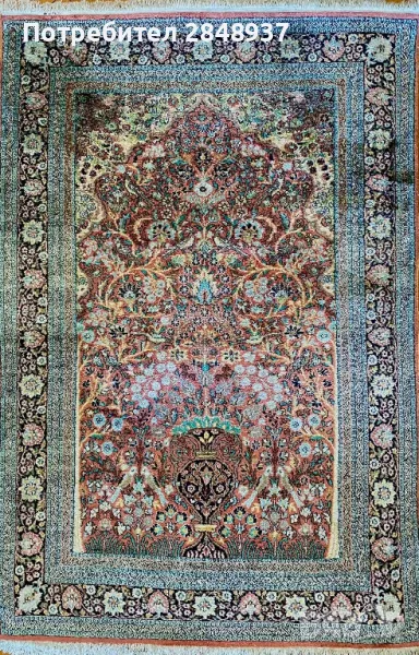 Копринен килим Кашмир , снимка 1