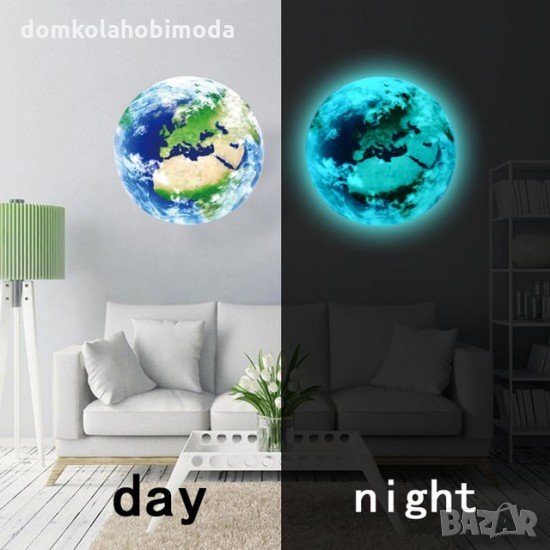 Фосфорисцентна планета Земя, Налична в 30 или 50 сантиметра, снимка 1