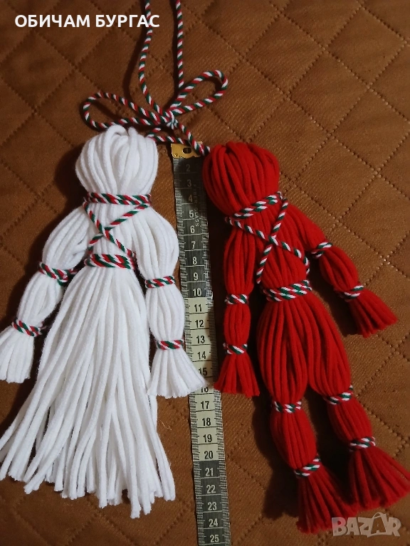 РЪЧНО ИЗРАБОТЕНИ 23см дължина Пижо и Пенда,може да се изработят по ваши размери, снимка 1