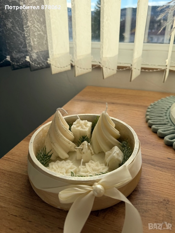 Коледна магия-свещ, снимка 1