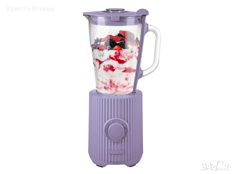 Блендер 600W Лилав стъклена кана, снимка 1