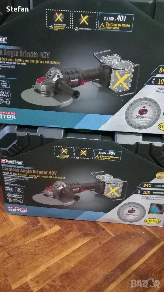 Мощен Акумулаторен Ъглошлайф PARKSIDE, снимка 1