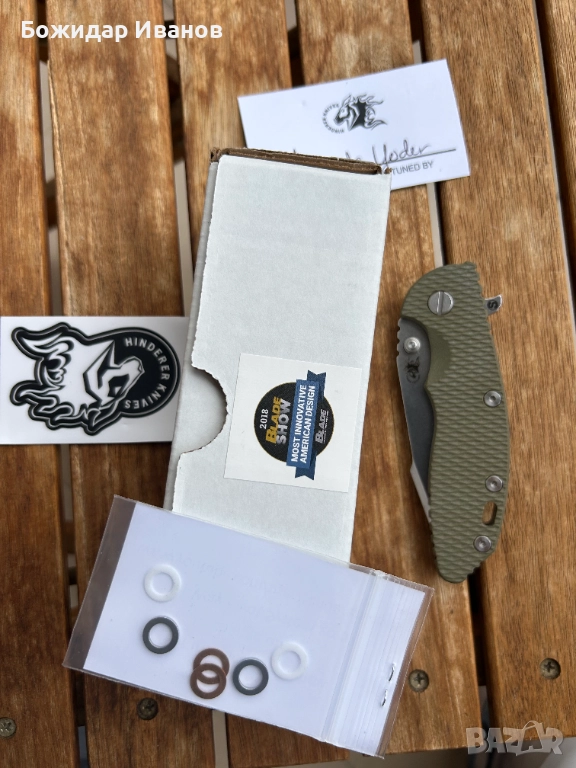 Продавам нож Hinderer XM-18 Harpoon Spanto Skinny 3,5, снимка 1