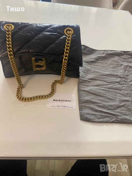 Balenciaga-Автентична чисто нова кожена дамска чанта, снимка 1