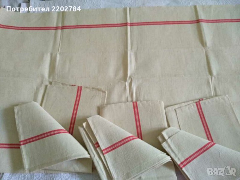Битови,старинни големи ленени кърпи , снимка 1