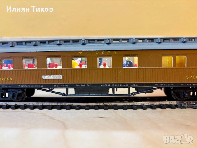 Вагон-ресторант Mitropa Schicht 1:87 HO влак, влакче, снимка 3 - Влакчета, самолети, хеликоптери - 53924707