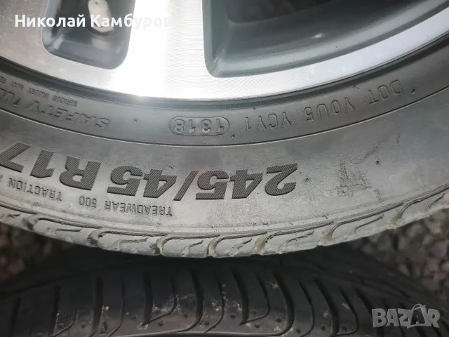 Ал.джанти 17"5х112 8J ET48 за Мерцедес, снимка 10 - Гуми и джанти - 56139577