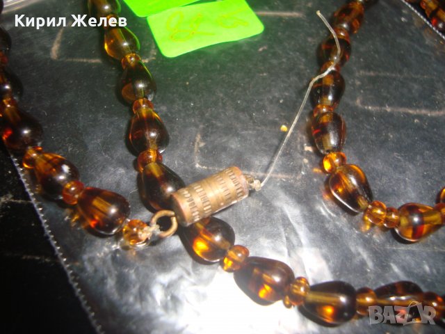 СТАРО ВИНТИДЖ КОЛИЕ ЦВЕТНО ВЕНЕЦИАНСКО СТЪКЛО 16550, снимка 7 - Колиета, медальони, синджири - 30695298