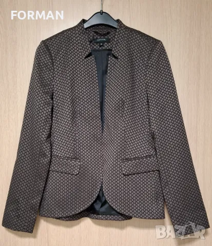 СТИЛНО и ЕЛЕГАНТНО сако в черно-бордо шарки, снимка 1