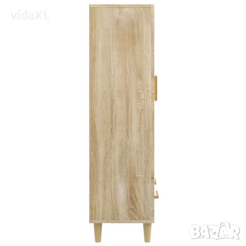 vidaXL Висок шкаф, сонома дъб, 70x31x115 см, инженерно дърво, снимка 7 - Бюфети - 56148110