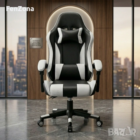 Геймърски стол ергономичен, регулируем,офис стол,различни цветове, снимка 9 - Столове - 54206273