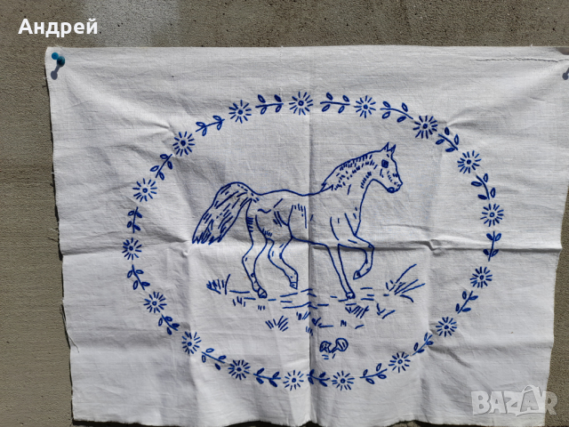 Старинна бродирана калъфка за възглавница #104, снимка 2 - Антикварни и старинни предмети - 36551635