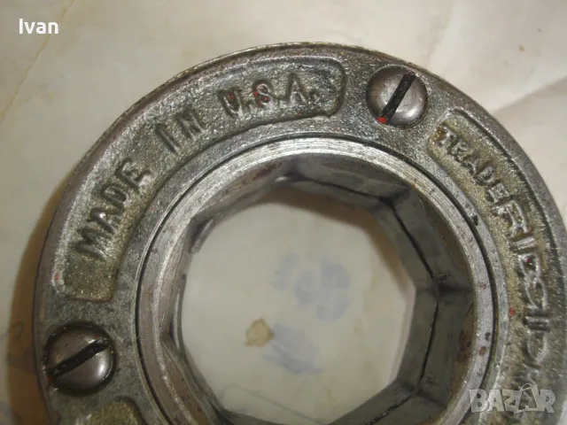 2" Цола RIDGID Made in USA Тресчотъчна Водопроводна Плашка Винтонарезка Винторезка за резби тръби , снимка 13 - Други инструменти - 47318619