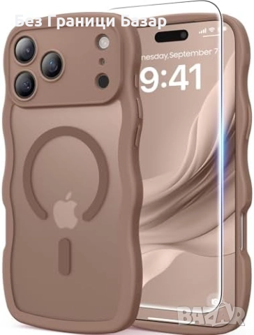 Нов iPhone 17 Pro кейс с каишка, вълнообразен матов дизайн, удароустойчив калъф и протектор